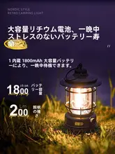探検者用アウトドアキャンプライト【LED・レトロデザイン・吊り下げ式・超長持ち】