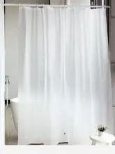 PEVA製 防水防カビ浴室カーテン【無地・薄型・ホテル用】