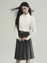 ジャケット スカート 女性 韓国系アカデミースタイル 重工四点セット