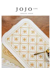 JOJO'S L. PD クリーム ヒートブロック レザー テーブルマット【シンプルデザイン・家庭用】