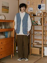 シンプルなアメリカン工装パンツ メンズ【秋用・ゆったりストレート・カジュアルスタイル】