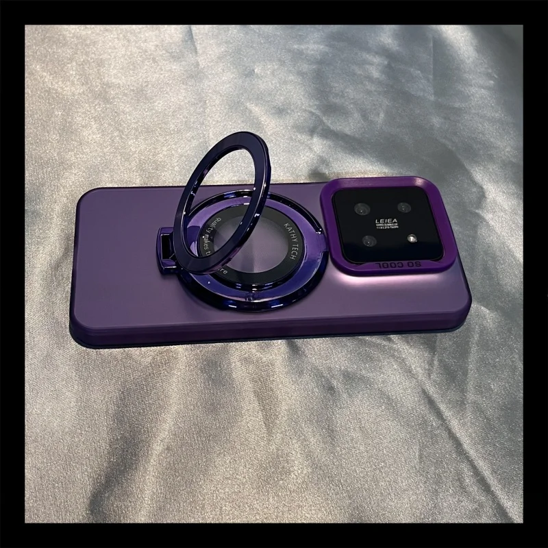 暗紫色マグネット式スタンド対応スマホケースの実用性と適用範囲
