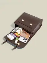 レトロデザインの多機能学院風リュックサック【学生用・通勤・ミニサイズ】（セットアップ対応）