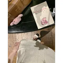 ストライプデザインの薄手Aラインスカート【レトロ・ボトムス】