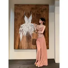 3点セット レディース トップス フリルワイドパンツ コットンリネン カーディガン 手染め ヴィンテージ加工 春夏「WalkinDark」