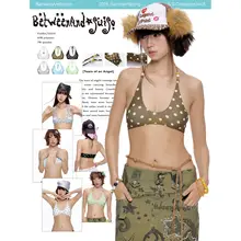 波点デザインのフリル付きビキニ【オフショルダー・女性用・海・温泉に最適】