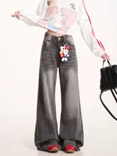 こなれた印象のウォッシュ加工デニムパンツ【ルーズフィット・ストレートレッグ】