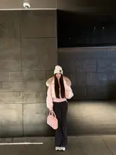 フレアパンツ レディース ダークグレー 着痩せ 美  脚 着回し 秋 「OYFF」