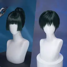 咒術廻戦 禪院真希 コスプレウィッグ【グリーン・束ね髪】