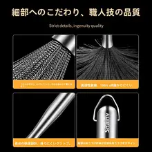 極上の柔らかさのステンレス鍋ブラシ【長柄・キッチン用・洗剤不要】
