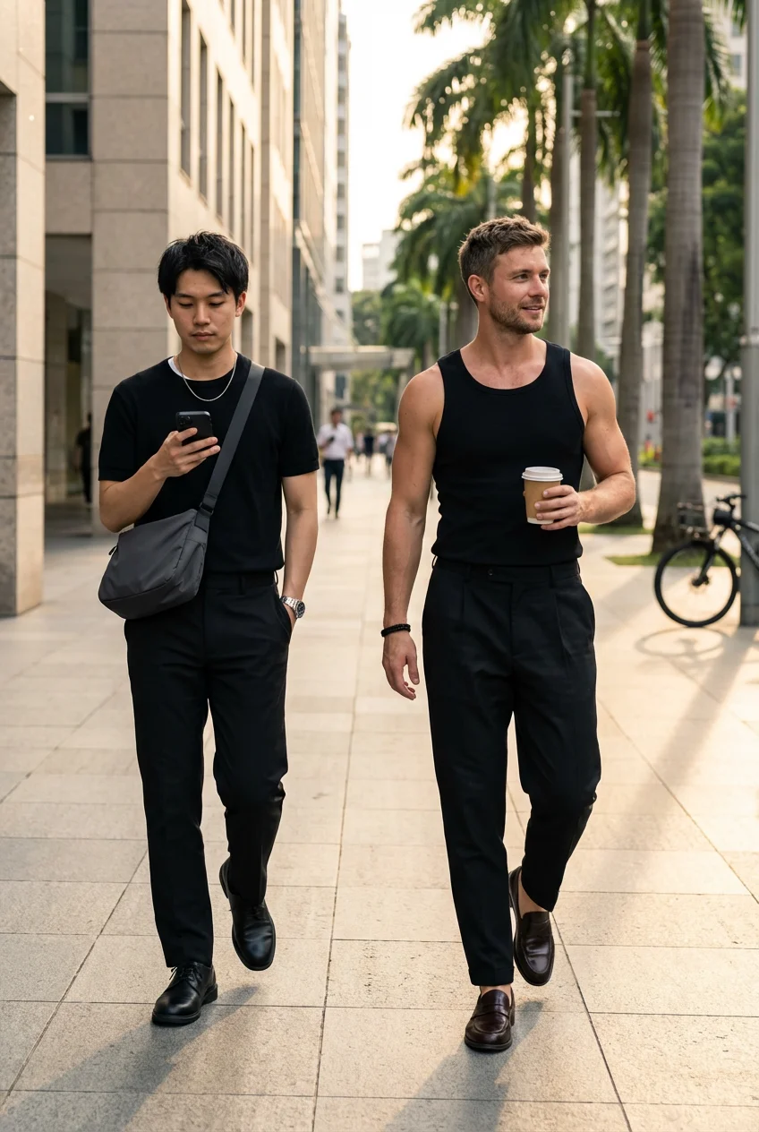 夏のメンズコーデで失敗しない方法は？テクニカルなスタイルから通勤まで完全ガイド
