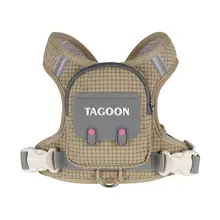 犬用リュック型ハーネス【アウトドア・チェッカーパターン・調整可能】