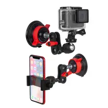 金属製 車載スマホスタンド【カメラ撮影対応・アーム式・ナビ用】