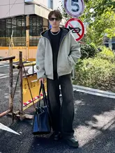 ダブルジッパーフード付きスウェットパーカー【春秋用・アメリカンストリートスタイル・高級感】