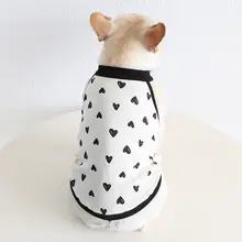 春夏用 ペット用 吊り下げタイプの通気性あるチェック柄コットンシャツ【太め犬用】