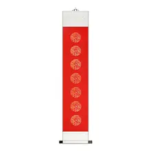 高級掛け軸用の万年紅対聯用紙【手書き・七言五言・空白巻き軸・書道練習用】