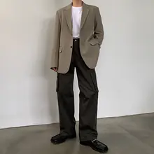 ルーズフィットジャケット【春秋向け・ビンテージ風・一つボタン】