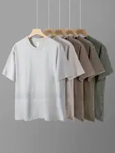 半袖Tシャツ メンズ 厚手 コットン100% 無地 ウォッシュ加工 アメカジ ヴィンテージ 着回し 夏