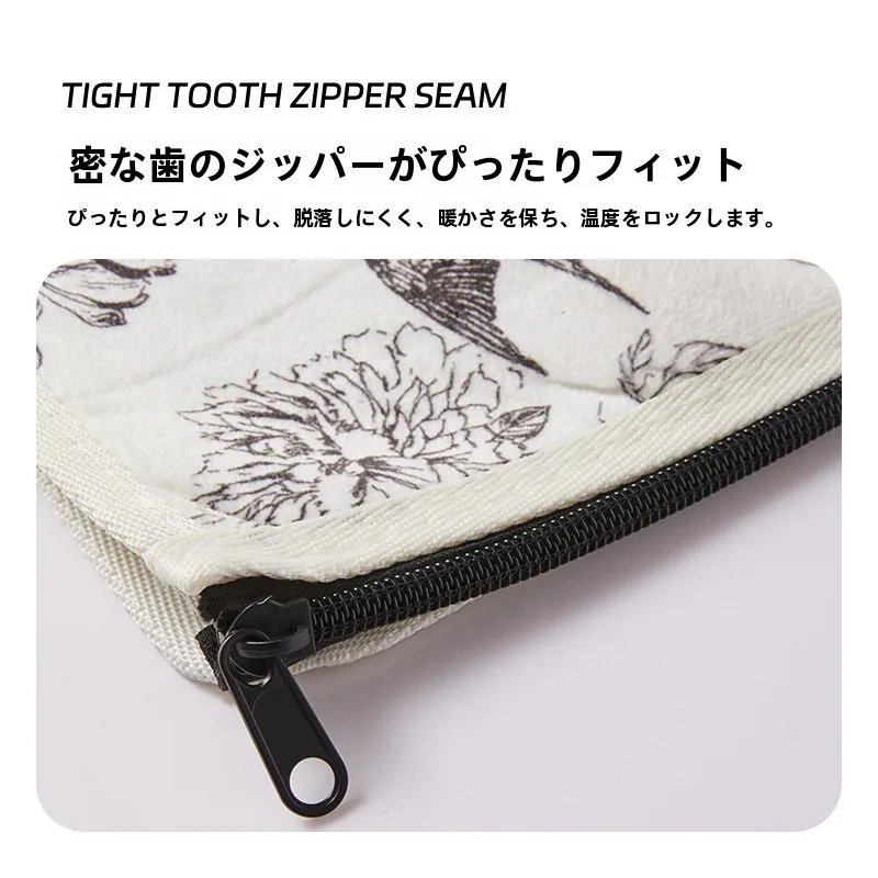冬用トイレ用マット：厚手・ファスナー付きで寒さ対策を実現