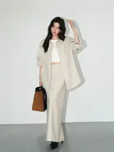 高級感ある厚手ストレートシルエットスカート【レディース・Aライン・中長丈・秋冬用】