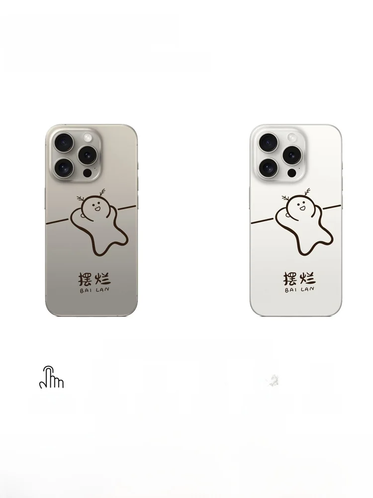 透明シリコン製ポップキャラクターiPhoneケース：アニメデザインで可愛さと保護を実現