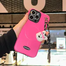 磁吸付きかわいいスマートフォンケース【iPhone対応・ストラップ付き・高級感】