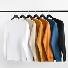 極上の柔らかさアメリカンコットン長袖Tシャツ【チョコレート色・ナチュラルカラー・ユニセックス・秋用】（セットアップ対応）