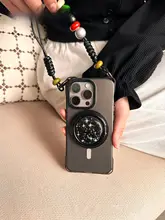 マグネット吸着機能付きスマートフォンケース【スタンド機能・調整可能なショルダーストラップ対応】
