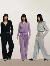 極上の柔らかさを感じるフード付きトレーナーとパンツ【ウエストゴム・ストレートシルエット】（セットアップ対応）