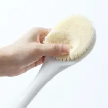 極上の柔らかさの長柄ボディブラシ【背中用・角質ケア・バス用品】