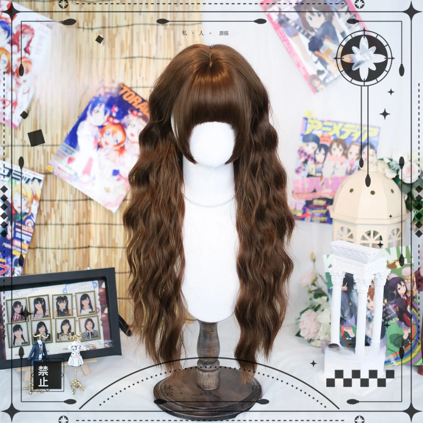 ロングヘア前髪ありで失敗しないスタイルは？ロリータスタイルのウェーブウィッグが解決する