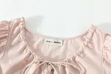夏用フランス風デザインの美しいリボン結びワンピース【柔らかな印象・ウエストシェイプ・ロング丈】（セットアップ対応）