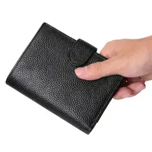 新しい男性 財布rfid マルチカードスロットカジュアルレトロスタイル