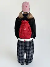 リュック パッチワーク 赤 お正月 迎春 「Mirenbu」