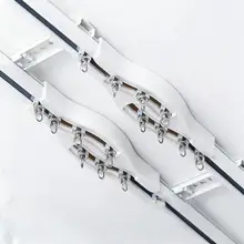 厚手カーテンレール用滑車フック【アルミ製・静音設計・天井取り付け・横取り付け】（セットアップ対応）