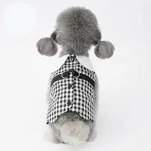 ペット用 チェック柄ワンピース【中型犬・小型犬用・春夏向け・軽量】（セットアップ対応）