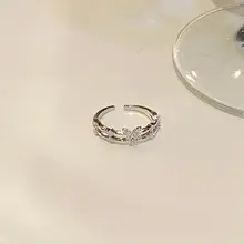 銅製パヴェバターフライリング【シンプルデザイン・軽やかさ・おしゃれなフィンガーリング】