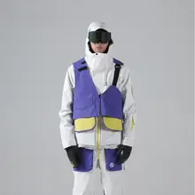 Snowline 防水透湿全圧接合反射パネル中性スノーボードベスト