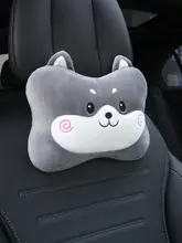 かわいいカートンデザインの車用ヘッドレストピロー【2個セット・首を支える・快適サポート】