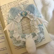 エンジェルテールデザインのレース付きカードケース【高品質・二次元・女子向け】