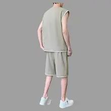 夏用 ノンスリーブドライシャツとショートパンツのスポーツウェア（セットアップ対応）