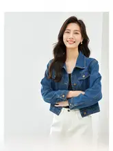 デニムジャケット レディース 短丈 ヴィンテージ ゆったり 着痩せ 着回し きれいめ 秋