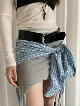 シンプルで高級感のある黒いウエストベルト【ワイドタイプ・スカートやデニムパンツに最適・スタイルアップ効果】（セットアップ対応）