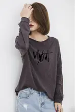 バンブーストライプコットン長袖Tシャツ【春用・ラウンドネック・大きいサイズ】