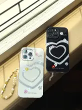 洗練されたデザインのスマホストラップ【淡いピンク・高級感】
