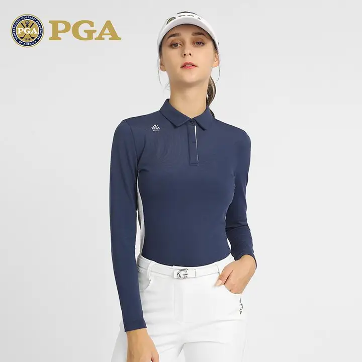 pgm 春夏用 高級ゴルフウェア レディース【トップス＆ロングパンツ・コットン素材・快適な着心地】（セットアップ対応）