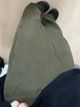 フィットワイドパンツ【グリーン・大きいサイズ・ストレートシルエット・カジュアル】（セットアップ対応）