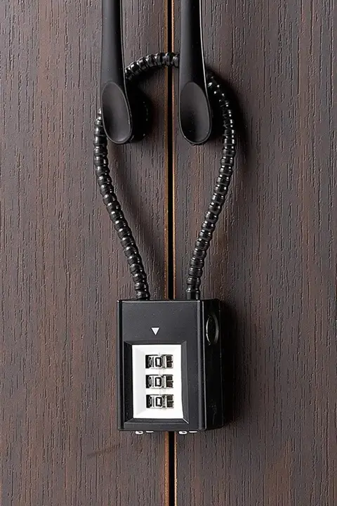 U型暗証番号付き長鎖【自転車・ヘルメット用・防犯性能】