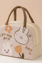かわいいペットキャラクターの弁当袋【保温機能付き・ランチボックス】