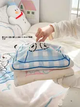 可愛らしいデザインの腿掛けブランケット【厚手・冬用・オフィス昼寝に最適・極上の柔らかさ】